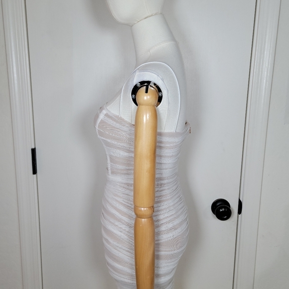 Nookie x REVOLVE Mecca Midi Dress Size XSStunning Bridal White + Nude Mesh - Picture 7 of 14